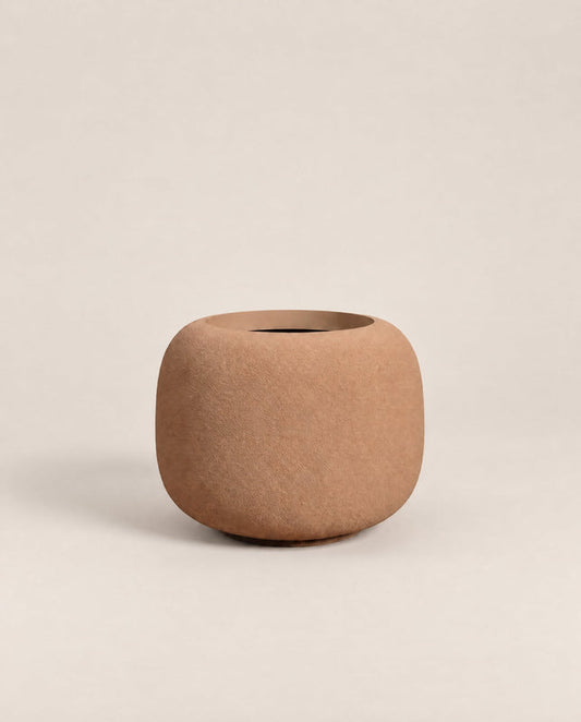 Durum Low desert rough outdoor planter with a compact, rounded shape